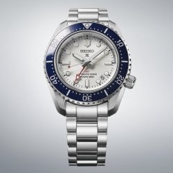 Reloj Seiko Prospex Diver GMT Reedición 1968 esfera blanca, SPB519J1.