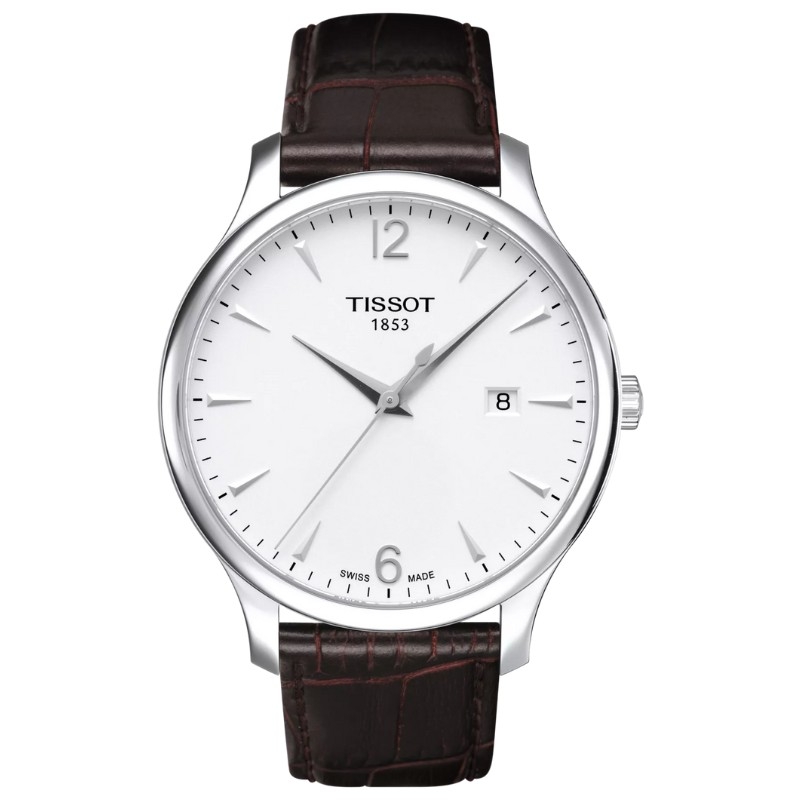 Reloj Tissot Tradition cuarzo 3 agujas y correa piel T0636101603700.