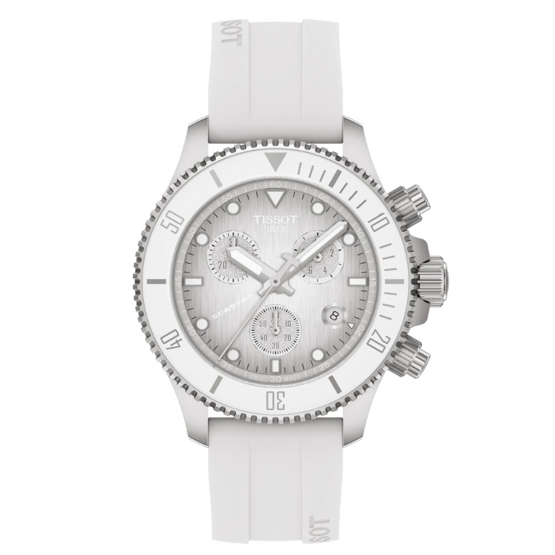 Reloj Tissot Seastar 1000 Quartz Chronograph 38 blanco T1202171701100.