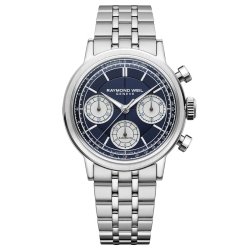 Reloj Raymond Weil Millesime Automatic Chronograph azul, 7765-ST-50651.