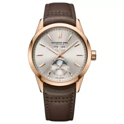 Reloj Raymond Weil Freelancer fase lunar y correa piel, 2766-PC5-64001.