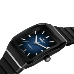 Reloj Rado Anatom Automatic cerámica negra y esfera azul, R10202209.