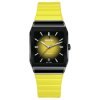 Reloj Rado Anatom Automatic cerámica negra y correa amarilla, R10201259.