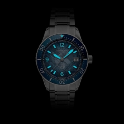 Reloj Montblanc Iced Sea Automatic Date 0 Oxygen esfera azul, 134022.