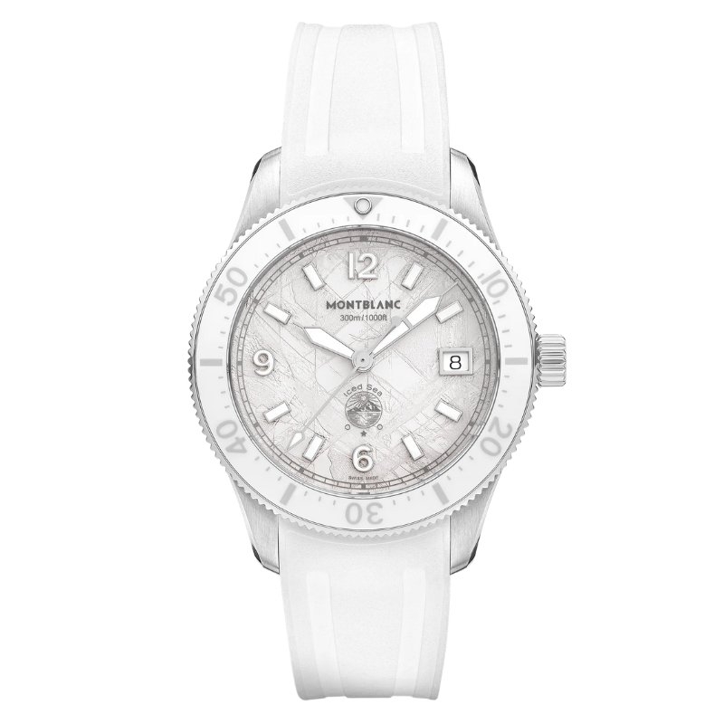 Reloj Montblanc Iced Sea Automatic Date 0 Oxygen en blanco, 134025.