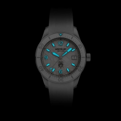 Reloj Montblanc Iced Sea Automatic Date 0 Oxygen en blanco, 134025.