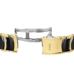 Reloj Rado Centrix Chronograph cerámica negra y dorado, R30211152.