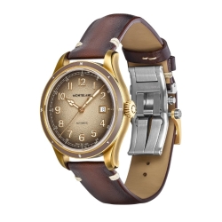 Reloj Montblanc 1858 Automatic Date 0 Oxygen en marrón con piel, 134339.