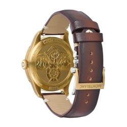 Reloj Montblanc 1858 Automatic Date 0 Oxygen en marrón con piel, 134339.