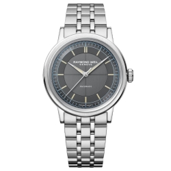 Reloj Raymond Weil Millesime Automatic acero y esfera gris, 2925-ST-60011.