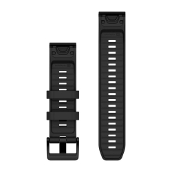 Correa Garmin QuickFit® 22 en silicona y hebilla negra, 010-13392-02.