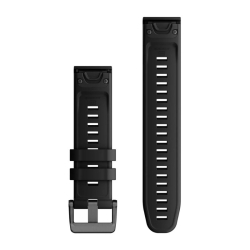 Correa Garmin QuickFit® 22 en silicona con hebilla negra, 010-13280-00.