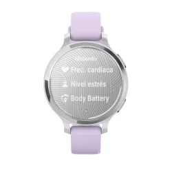 Reloj inteligente Garmin Lily® 2 Active plateado y lila, 010-02891-01.