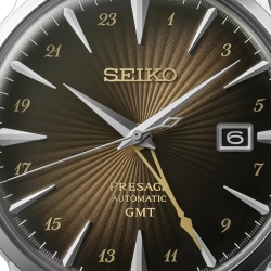 Reloj Seiko Presage Cocktail Time GMT automático Rusty Nail, SSK039K1.