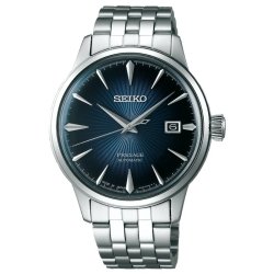 Reloj Seiko Presage Cocktail Time automático, esfera azul, SRPB41J1.