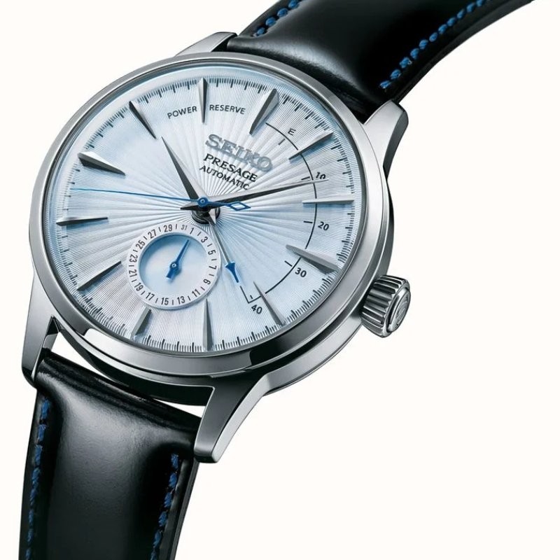 Reloj Seiko Presage Cocktail Time automático y esfera azul, SSA343J1.