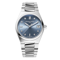 Reloj Frederique Constance Highlife esfera celeste y diamantes FC-240LND2NH26B.