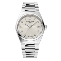 Reloj Frederique Constance Highlife esfera beige y diamantes, FC-240BGD2NH6B.