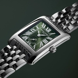 Reloj Frederique Cosnstant Classics Carree esfera verde, FC-235GR2C6B.