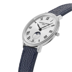 Reloj Frederique Constant Moonphase esfera plateada, FC-206RS3S6.