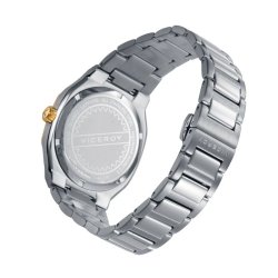 Reloj Viceroy Real Madrid hombre acero y detalles dorados, 45009-99.