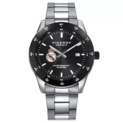 Reloj Viceroy Real Madrid hombre con bisel cerámica negra, 401399-99.
