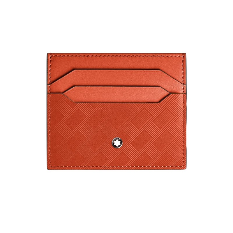 Portatejetas Montblanc Extreme 3.0 en piel color naranja, 199837.