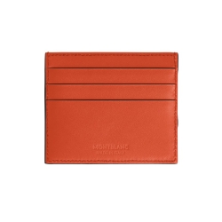 Portatejetas Montblanc Extreme 3.0 en piel color naranja, 199837.