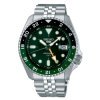 Reloj Seiko 5 Sports GMT automático con esfera verde, SSK035K1.