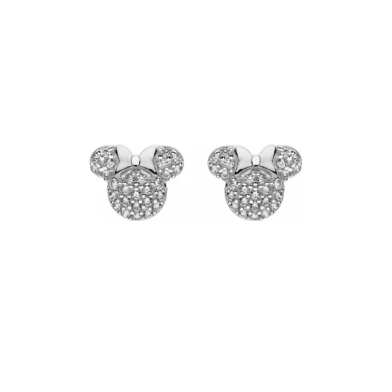 Pendientes en plata Disney® de Minnie y circonitas, ES00049SZWL.CS.