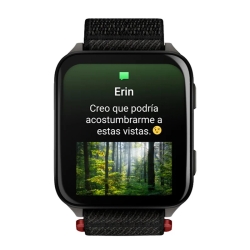 Reloj Garmin Venu® X1 negro en titanio y correa nylon, 010-02980-02.