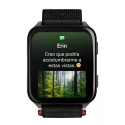 Reloj Garmin Venu® X1 negro en titanio y correa nylon, 010-02980-02.