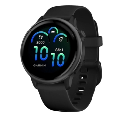 Reloj Garmin vívoactive® 6 en negro pizarra, 010-02985-00.