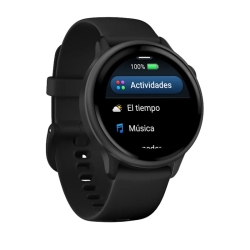 Reloj Garmin vívoactive® 6 en negro pizarra, 010-02985-00.