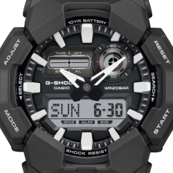 Reloj G-Shock analógico y digital en resina negra, GA-010-1AER.
