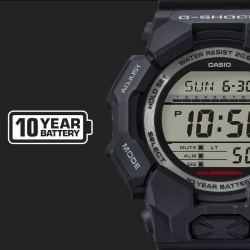 Reloj G-Shock analógico y digital en resina negra, GA-010-1AER.