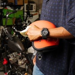 Reloj G-Shock analógico y digital en resina negra, GA-010-1AER.