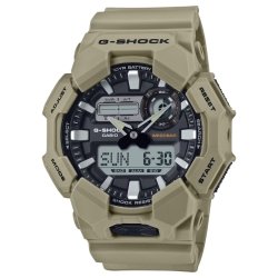 Reloj G-Shock en resina verde caqui y esfera negra, GA-010-5AER.