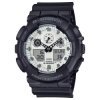 Reloj G-Shock analógico/digital negro y esfera blanca, GA-100WD-1AER.