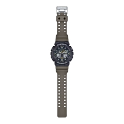Reloj G-Shock Classic caja negra y correa verde militar GA-100TU-1A3ER.