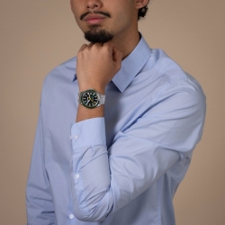 Reloj Rado HyperChrome cuarzo en acero y esfera verde, R32280313.