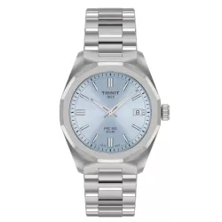 Reloj Tissot PRC 100 Solar acero esfera celeste 34 mm, T1518221135100.