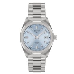 Reloj Tissot PRC 100 Solar acero esfera celeste 34 mm, T1518221135100.