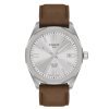 Reloj Tissot PRC 100 Solar de 39 mm y correa marrón, T1514221603100.