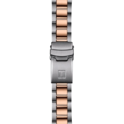 Reloj Tissot Seastar 1000 acero bicolor rosé esfera negra, T1204102205101.