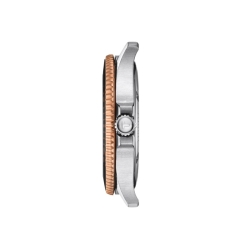 Reloj Tissot Seastar 1000 acero bicolor rosé esfera negra, T1204102205101.