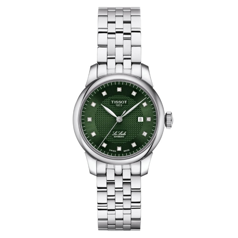Reloj Tissot Le Locle Automatic Lady esfera verde, T0062071109600.