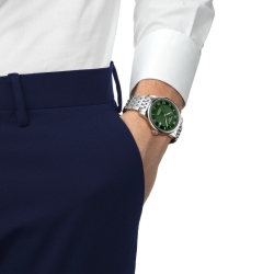 Reloj Tissot Le Locle Powermatic 80 acero esfera verde, T0064071109300.