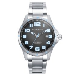 Reloj Viceroy Heat de hombre en acero y esfera gris, 401371-14.