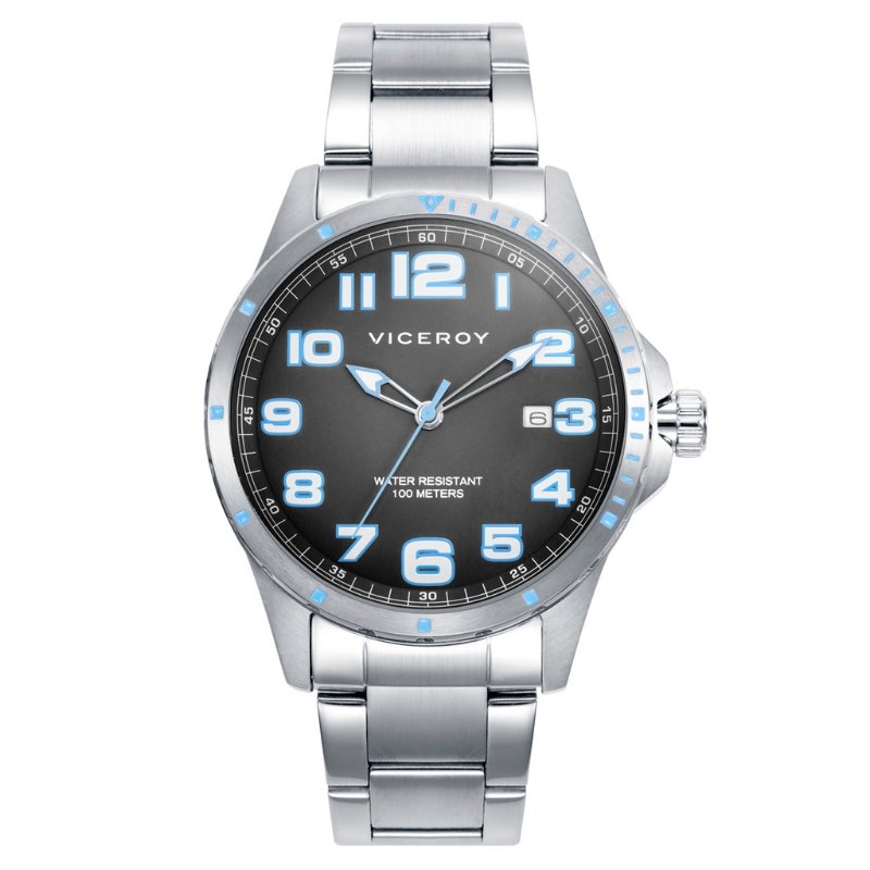 Reloj Viceroy Heat de hombre en acero y esfera gris, 401371-14.